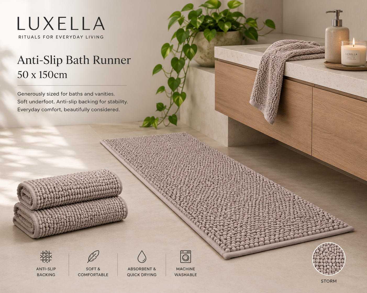 Anti-Slip Bath Runners