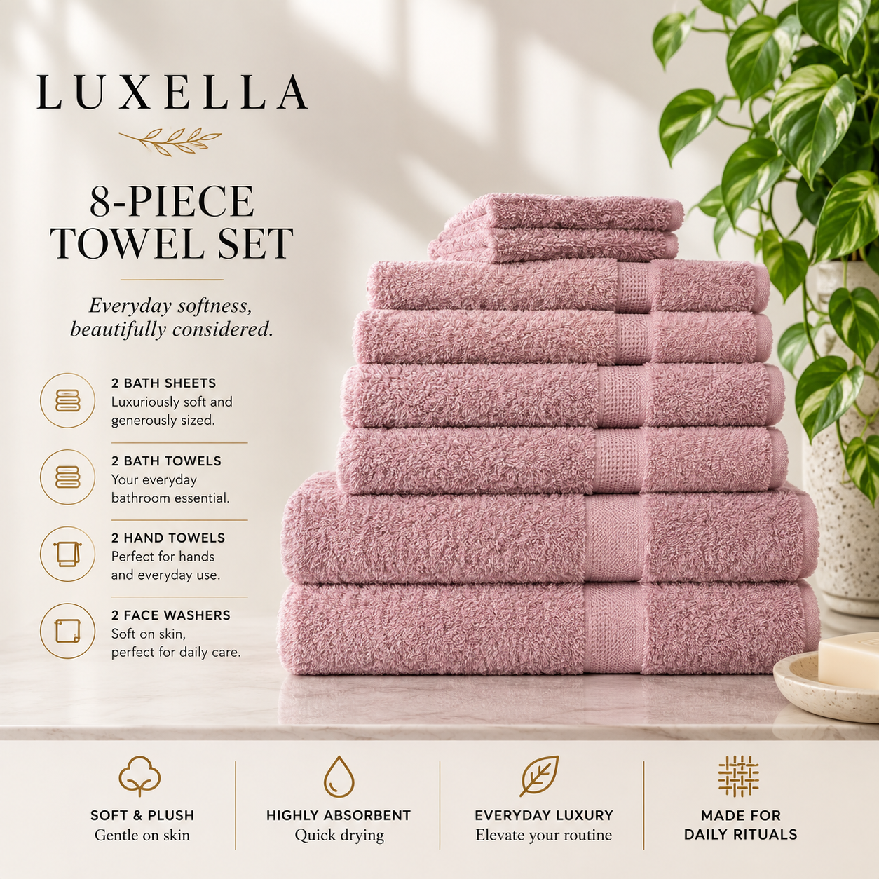 8-Piece Towel Set
